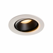 NUMINOS DL L, Indoor LED Deckeneinbauleuchte weiß/schwarz 2700K 20° kardanisch dreh- und schwenkbar