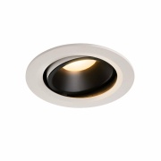 NUMINOS DL L, Indoor LED Deckeneinbauleuchte weiß/schwarz 3000K 20° kardanisch dreh- und schwenkbar