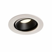 NUMINOS DL L, Indoor LED Deckeneinbauleuchte weiß/schwarz 4000K 20° kardanisch dreh- und schwenkbar