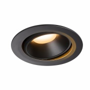 NUMINOS DL XL, Indoor LED Deckeneinbauleuchte schwarz/schwarz 2700K 20° kardanisch dreh- und schwenkbar