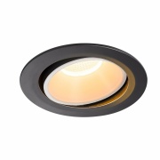 NUMINOS DL XL, Indoor LED Deckeneinbauleuchte schwarz/weiß 2700K 20° kardanisch dreh- und schwenkbar