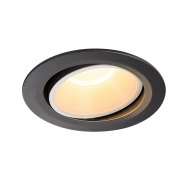 NUMINOS DL XL, Indoor LED Deckeneinbauleuchte schwarz/weiß 3000K 20° kardanisch dreh- und schwenkbar