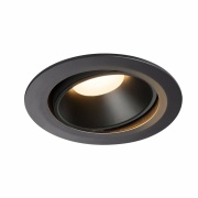 NUMINOS DL XL, Indoor LED Deckeneinbauleuchte schwarz/schwarz 3000K 40° kardanisch dreh- und schwenkbar