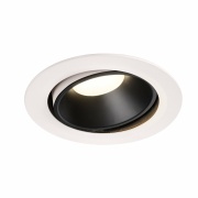 NUMINOS DL XL, Indoor LED Deckeneinbauleuchte weiß/schwarz 4000K 40° kardanisch dreh- und schwenkbar