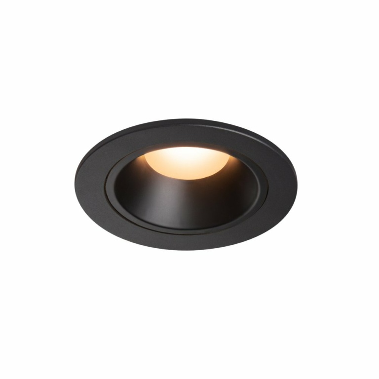 SLV NUMINOS DL S, Indoor LED Deckeneinbauleuchte schwarz/schwarz 2700K 20°