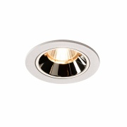 NUMINOS DL S, Indoor LED Deckeneinbauleuchte weiß/chrom 2700K 20°