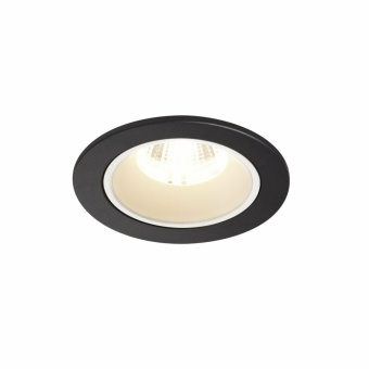 SLV NUMINOS DL S, Indoor LED Deckeneinbauleuchte schwarz/weiß 4000K 20°