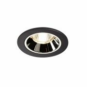 NUMINOS DL S, Indoor LED Deckeneinbauleuchte schwarz/chrom 4000K 40°