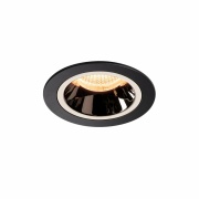 NUMINOS DL M, Indoor LED Deckeneinbauleuchte schwarz/chrom 2700K 20°