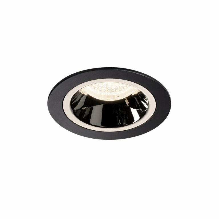 SLV NUMINOS DL M, Indoor LED Deckeneinbauleuchte schwarz/chrom 4000K 20°