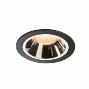 NUMINOS DL L, Indoor LED Deckeneinbauleuchte schwarz/chrom 2700K 40°