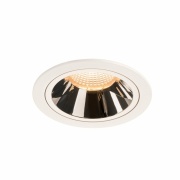 NUMINOS DL L, Indoor LED Deckeneinbauleuchte weiß/chrom 2700K 40°