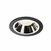 NUMINOS DL L, Indoor LED Deckeneinbauleuchte schwarz/chrom 4000K 20°