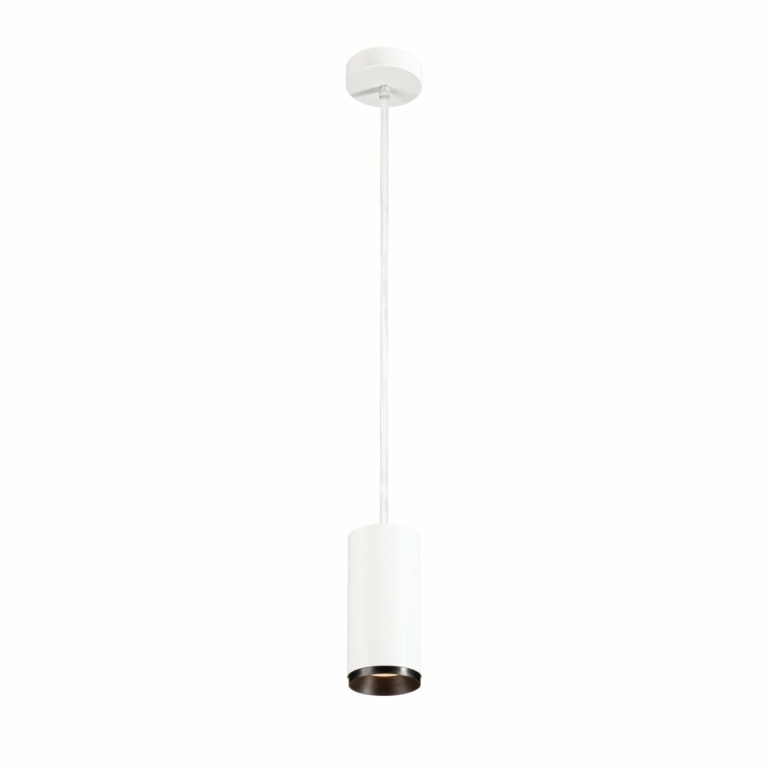 SLV NUMINOS PD DALI M, Indoor LED Pendelleuchte weiß/schwarz 3000K 24°