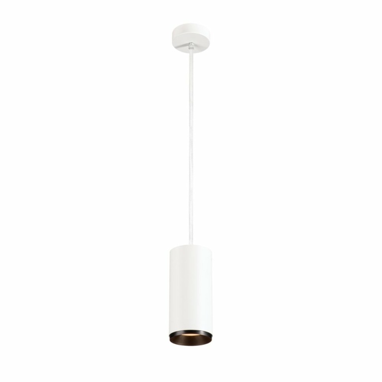 SLV NUMINOS PD DALI L, Indoor LED Pendelleuchte weiß/schwarz 2700K 24°