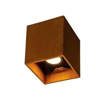 SLV RUSTY© UP/DOWN LED Außenwandleuchte eckig im Rost-Design IP65 CCT switch 3000/4000K