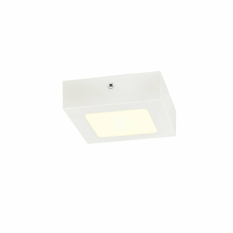 SLV SENSER 12 CW, Indoor LED Wand- und Deckenaufbauleuchte eckig weiß 4000K