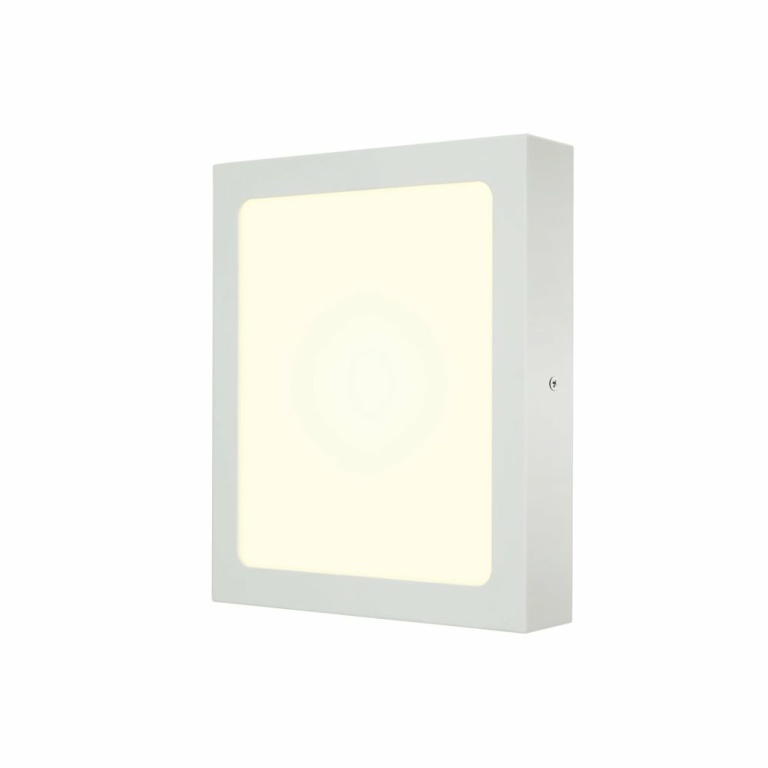 SLV SENSER 24 CW, Indoor LED Wand- und Deckenaufbauleuchte eckig weiß 4000K