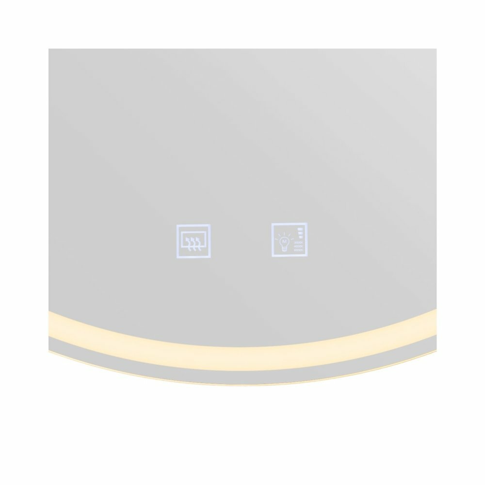 SLV 1004731 TRUKKO WL Badezimmer Spiegel mit LED Beleuchtung dimmbar rund  alu