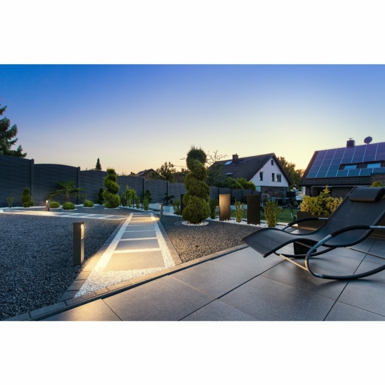 SLV ESKINA FRAME 45 FL, Outdoor LED Stehleuchte single anthrazit CCT switch 3000/4000K