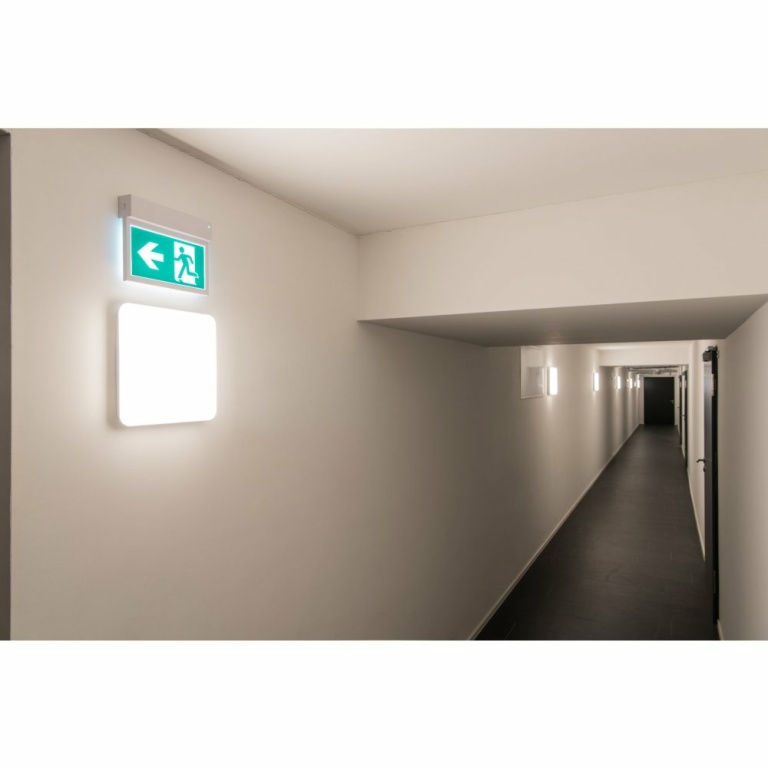 SLV SIMA SENSOR, Indoor LED Wand- und Deckenaufbauleuchte weiß 3000K eckig