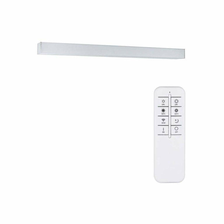 Paulmann HomeSpa LED Spiegelleuchte Tova IP44 Tunable White 60x5.8cm 600lm 230V max. 6,2W dimmbar Chrom/Weiß