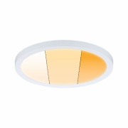 LED Einbaupanel Areo VariFit IP44 rund 175mm 13W Weiß matt WarmDim-Stepschaltung