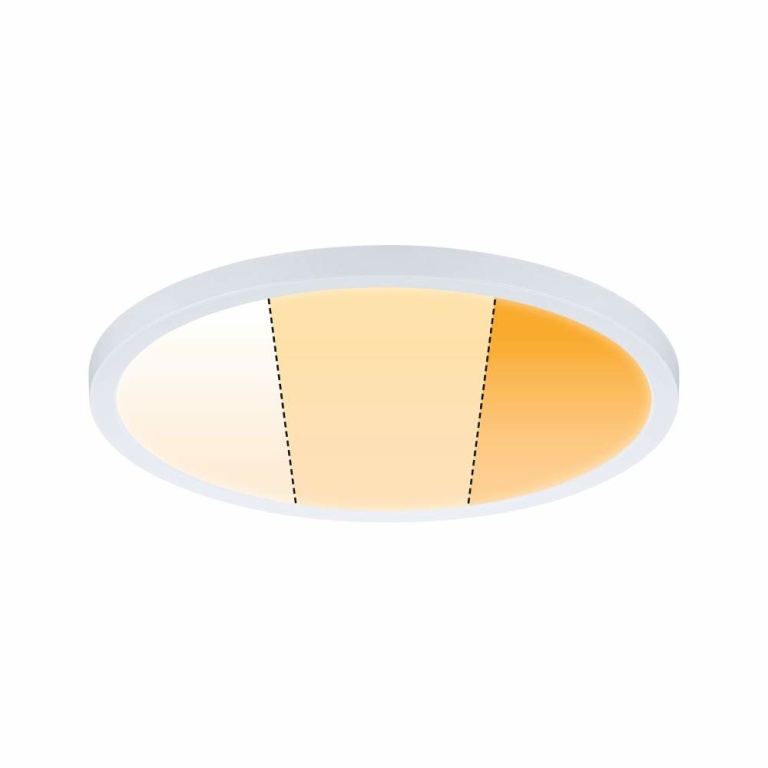 Paulmann LED Einbaupanel Areo VariFit IP44 rund 230mm 16W Weiß matt WarmDim-Stepschaltung