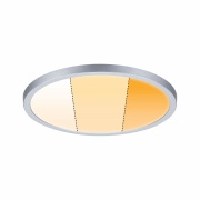 LED Einbaupanel Areo VariFit IP44 rund 230mm 16W Chrom matt WarmDim-Stepschaltung