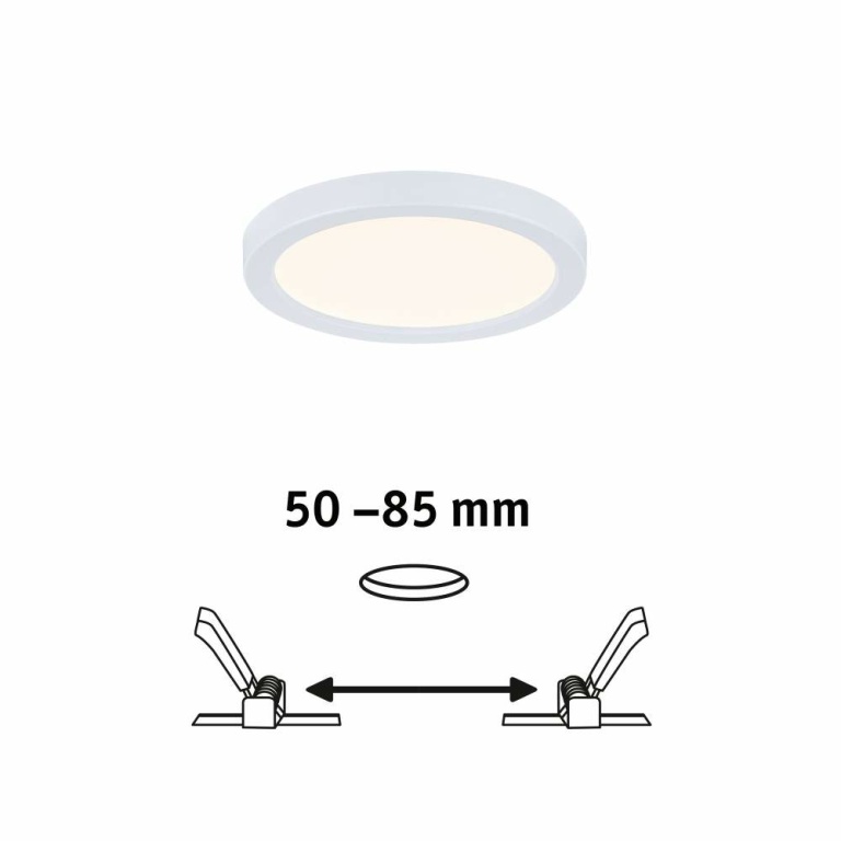 Paulmann LED Einbaupanel Areo VariFit IP44 rund 118 6,5W 3.000K Weiß