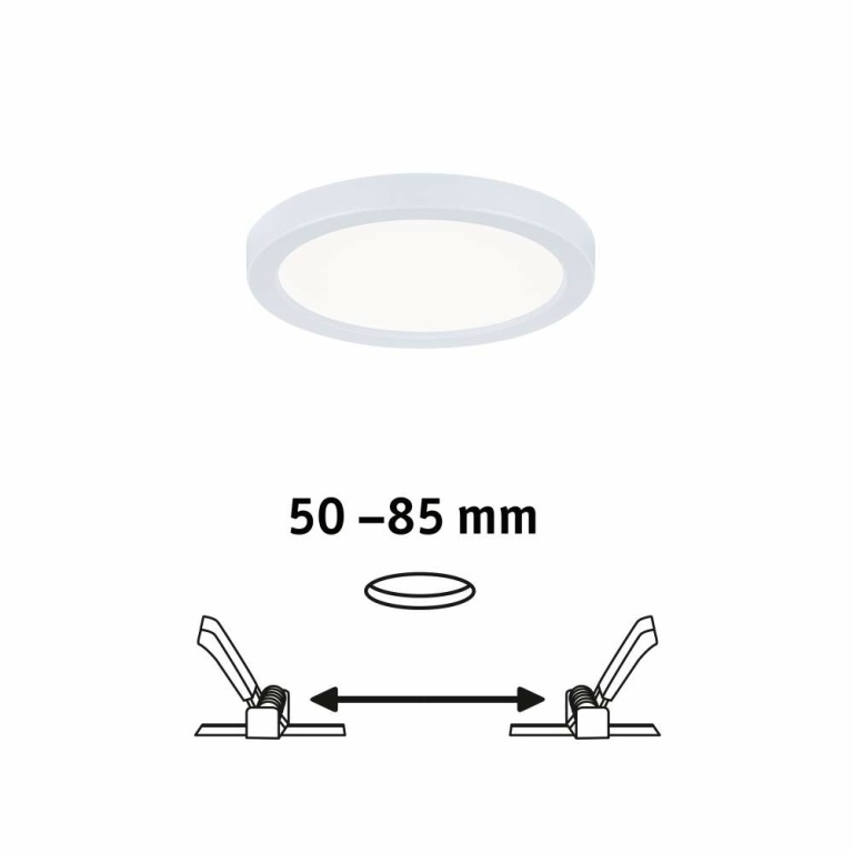 Paulmann LED Einbaupanel Areo VariFit IP44 rund 118 6,5W 4.000K Weiß