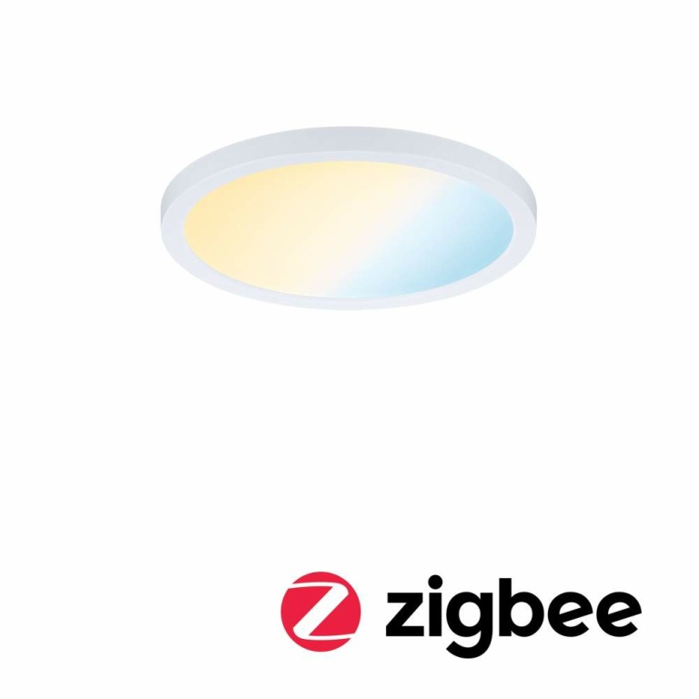 Paulmann Smart Home Zigbee LED Einbaupanel Areo VariFit IP44 rund 175mm 13W Weiß Tunable White