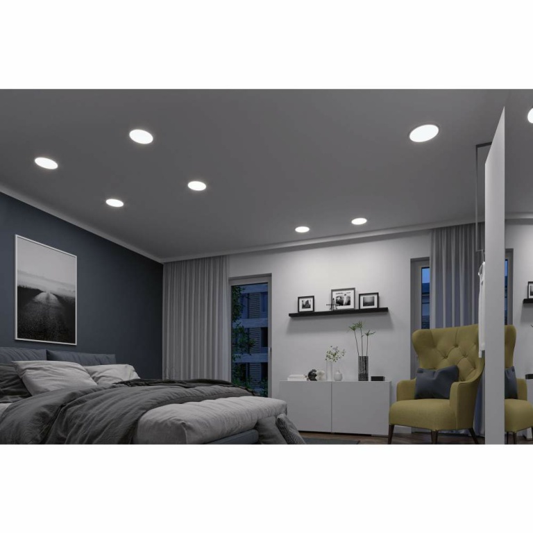 Paulmann Smart Home Zigbee LED Einbaupanel Areo VariFit IP44 rund 175mm 13W Weiß Tunable White