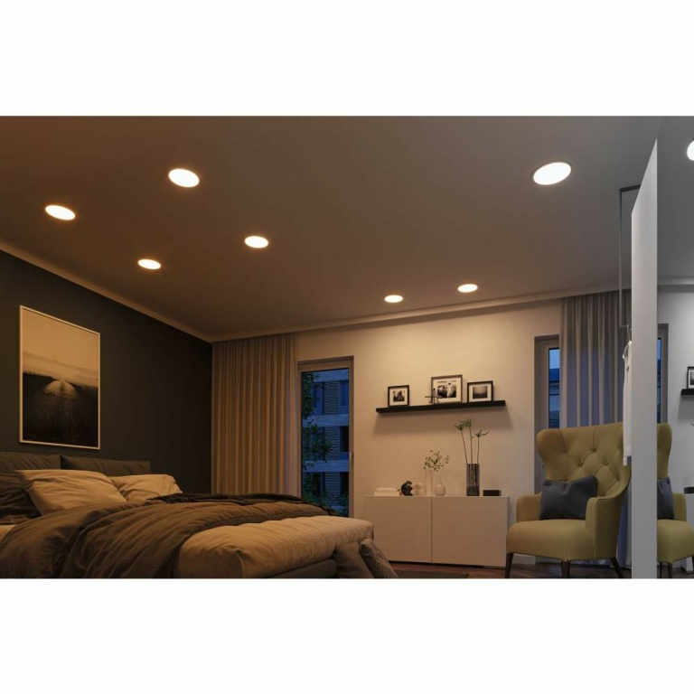 Paulmann Smart Home Zigbee LED Einbaupanel Areo VariFit IP44 rund 230mm 16W Weiß Tunable White