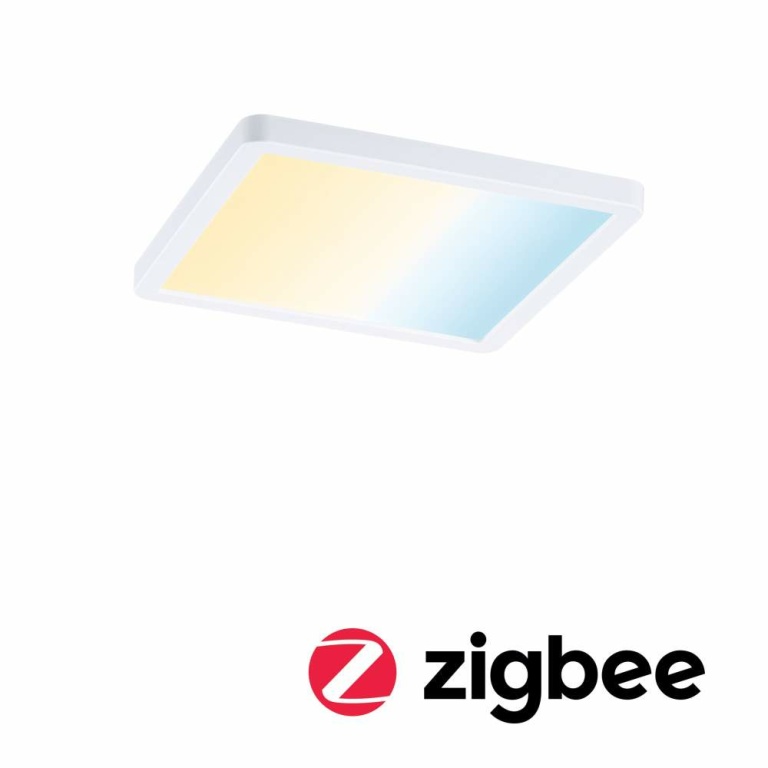 Paulmann Smart Home Zigbee LED Einbaupanel Areo VariFit IP44 eckig 175x175mm 13W Weiß Tunable White