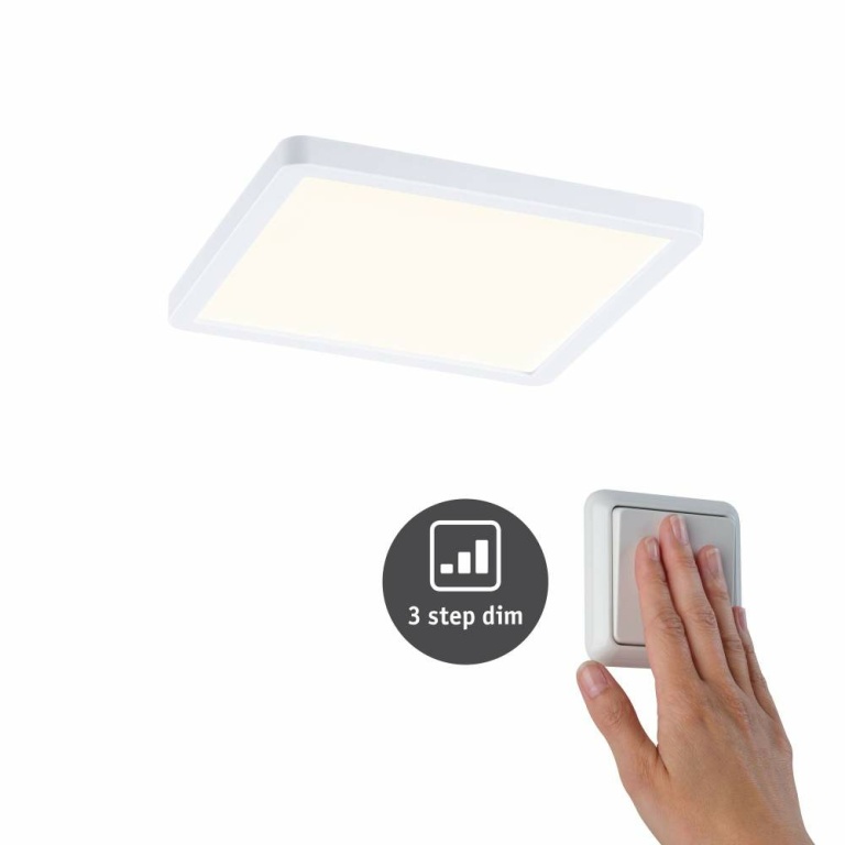 Paulmann LED Einbaupanel Areo VariFit IP44 3-Stufen-dimmbar  175x175mm 13W 3.000K Weiß