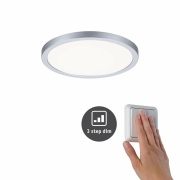 LED Einbaupanel Areo VariFit IP44 3-Stufen-dimmbar  175mm 13W 4.000K Chrom matt