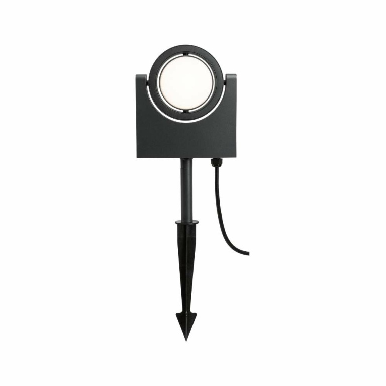 Paulmann Outdoor Spotleuchte Swivea Anthrazit IP44 8W 230V Warmweiß mit kardanisch 360° beweglichem Lichtkopf