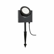 Outdoor Spotleuchte Swivea Anthrazit IP44 8W 230V Warmweiß mit kardanisch 360° beweglichem Lichtkopf