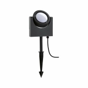 Outdoor Spotleuchte Swivea Anthrazit IP44 8W 230V Warmweiß mit kardanisch 360° beweglichem Lichtkopf