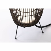 Plug & Shine Lichtobjekt Basket 60cm IP44 3000K 8W Braun Rattan