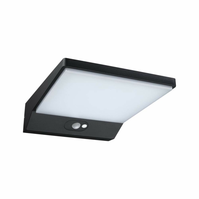 Paulmann LED Außenwandleuchte Ronea Bewegungsmelder IP44 180x250mm 3000K 10,5W 680lm 230V Dunkelgrau Aluminium