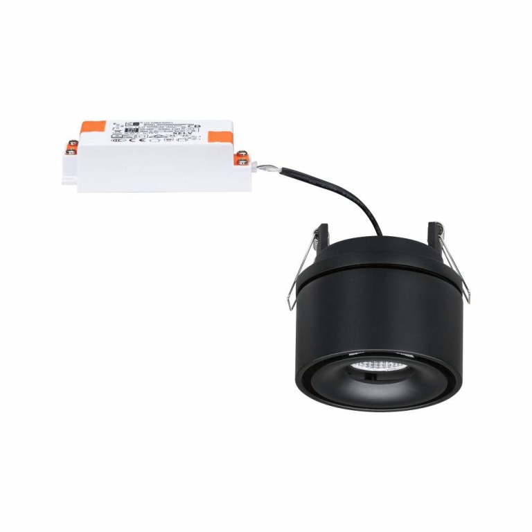 Paulmann Einbauleuchte LED Spircle Schwarz matt 8,0W 3.000K 36°