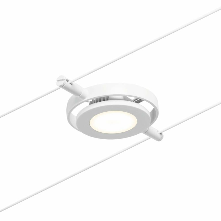 Paulmann LED Seilsystem RoundMac Basisset 5x280lm 5x4,5W 3000K 230/12V Weiß/Chrom