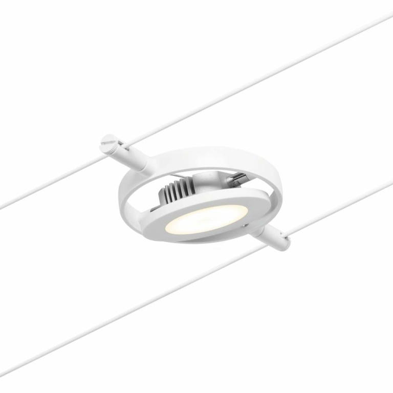 Paulmann LED Seilsystem RoundMac Basisset 5x280lm 5x4,5W 3000K 230/12V Weiß/Chrom