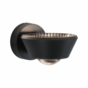 LED Designer-Wandleuchte Sabik Schwarz Up&Down IP44 9W drehbar dimmbar