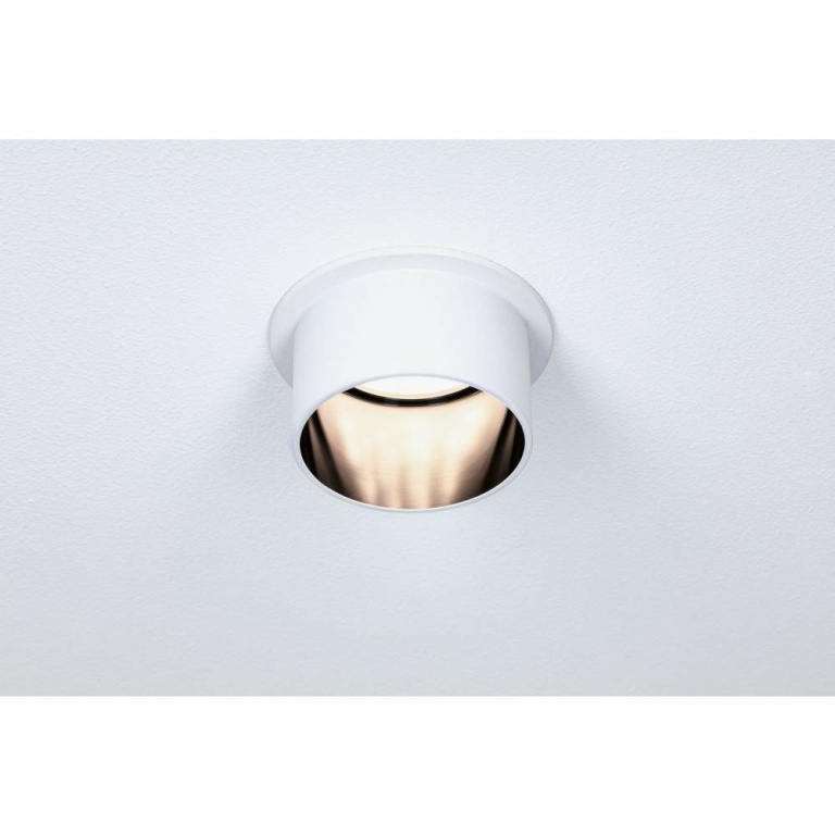 Paulmann Einbauleuchte LED Gil 6W Weiß matt#Schwarz matt IP44 2.700K 3-Stufen-dimmbar