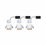 Einbauleuchte LED Gil 6W Weiß matt#Gold IP44 2.700K 3-Stufen-dimmbar