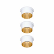 Einbauleuchte LED Gil 6W Weiß matt#Gold IP44 2.700K 3-Stufen-dimmbar