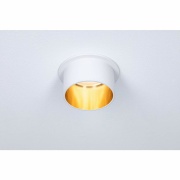 Einbauleuchte LED Gil 6W Weiß matt#Gold IP44 2.700K 3-Stufen-dimmbar